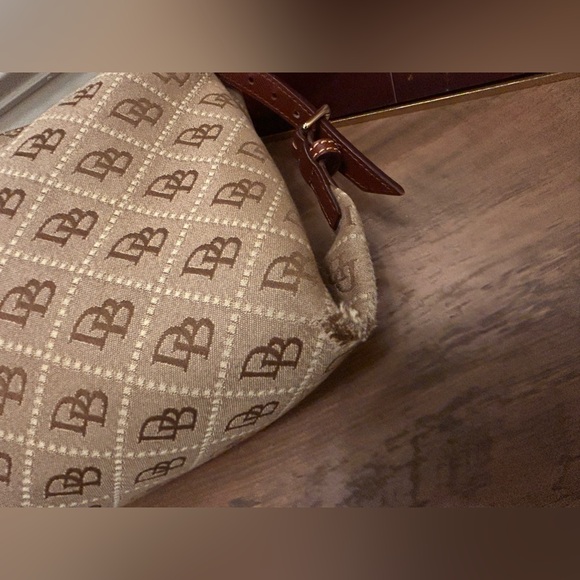 Dooney & Bourke Tan and Brown Shoulder Bag - Picture 7 of 14